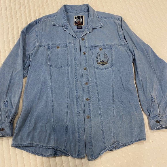 Harley-Davidson Tops - Harley Davidson Vintage Corduroy Button Down